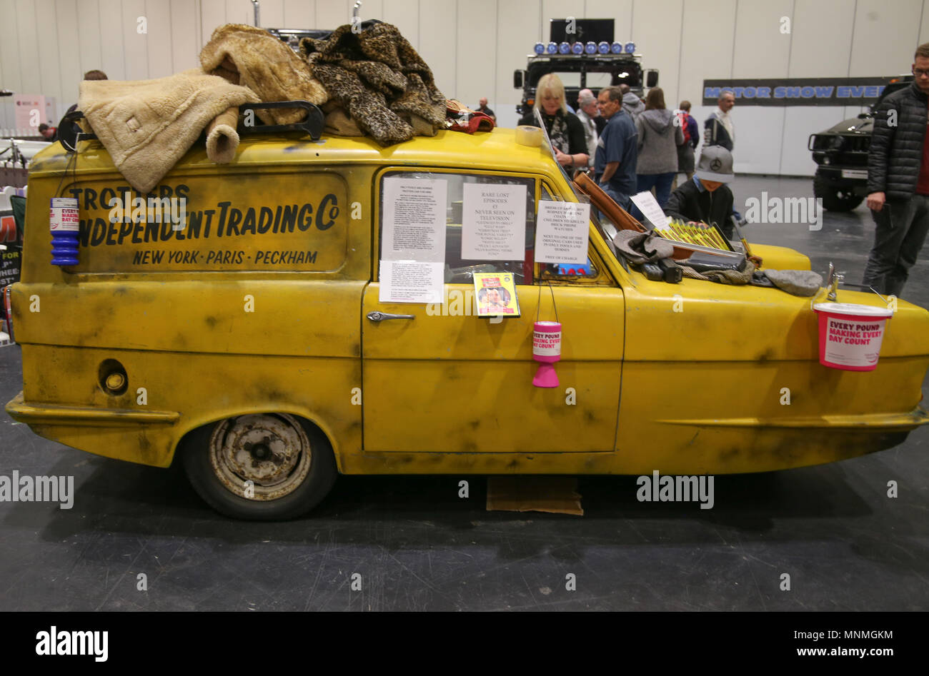 London, UK, 18. Mai 2018 die größte britische Automobil Handel Veranstaltung, die Confused.com London Motor Show, die Veranstaltung für Autoliebhaber. Mit über 150 neuen Fahrzeugen, ein dichtes Programm von Vorträgen und Demonstrationen, großartige Unterhaltung für die ganze Familie und noch viel viel mehr! An der London Excel Centre @ Paul Quezada-Neiman/Alamy leben Nachrichten Stockfoto