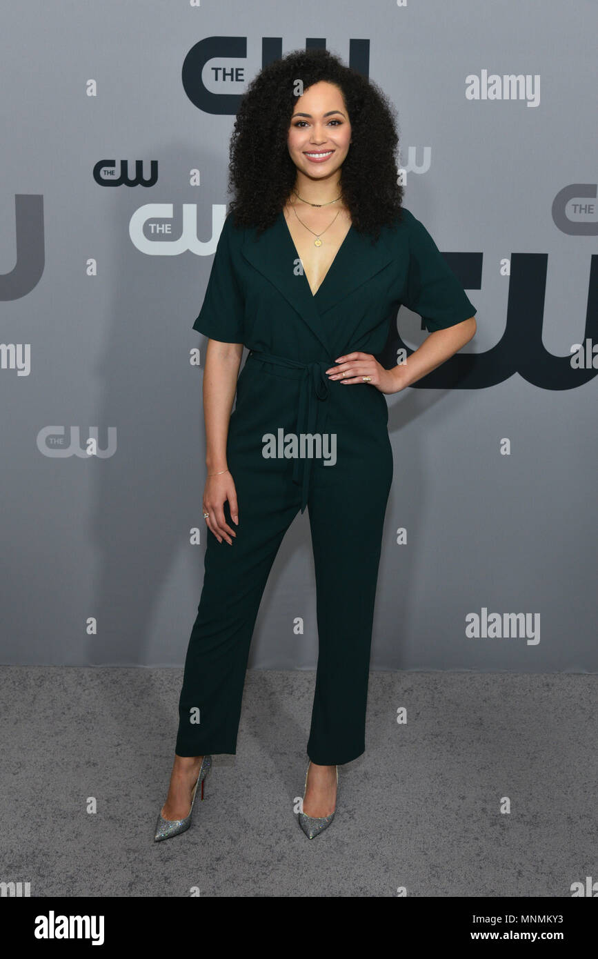 New York, USA. 17 Mai, 2018. Madeleine Mantock besucht die 2018 CW-Netz im Voraus an das Hotel in London am 17. Mai 2018 in New York City. Credit: Erik Pendzich/Alamy leben Nachrichten Stockfoto