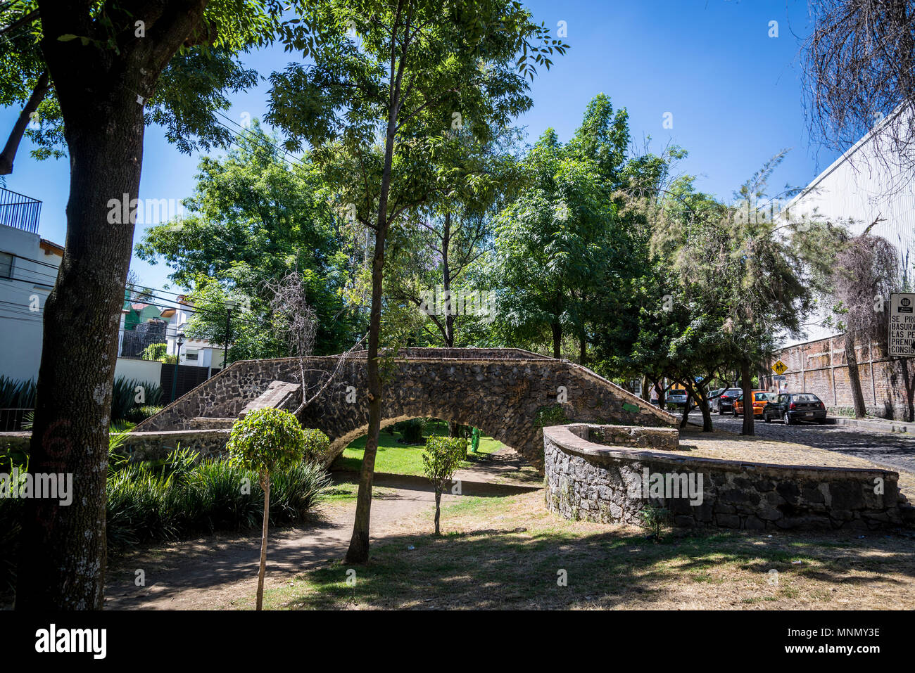 Vornehme Wohngegend Chimalistac-San Angel, Mexiko City, Mexiko Stockfoto