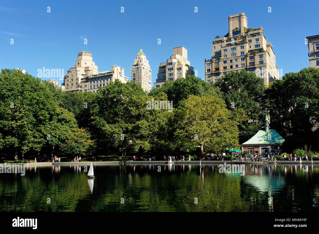 Nordamerika, USA, Amerika, New York, Manhattan, Upper Eastside, Central Park, Wintergarten, Wasser, Stockfoto