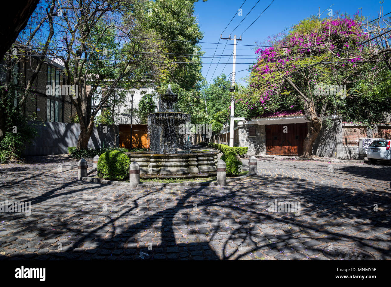 Vornehme Wohngegend Chimalistac-San Angel, Mexiko City, Mexiko Stockfoto