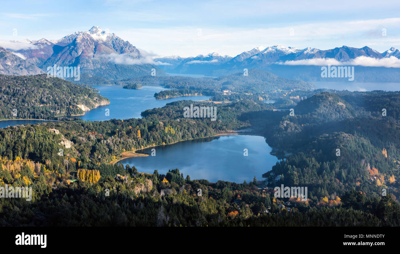 Tolle Aussicht Von Der Spitze Des Cerro Companario In Nahuel Huapi Nationalpark San Carlos De Bariloche Oder Einfach Bariloche Rio Negro Am 19 Stockfotografie Alamy