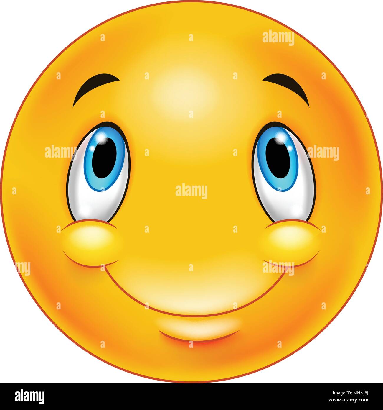 Denken emoticon Smiley Stock Vektor