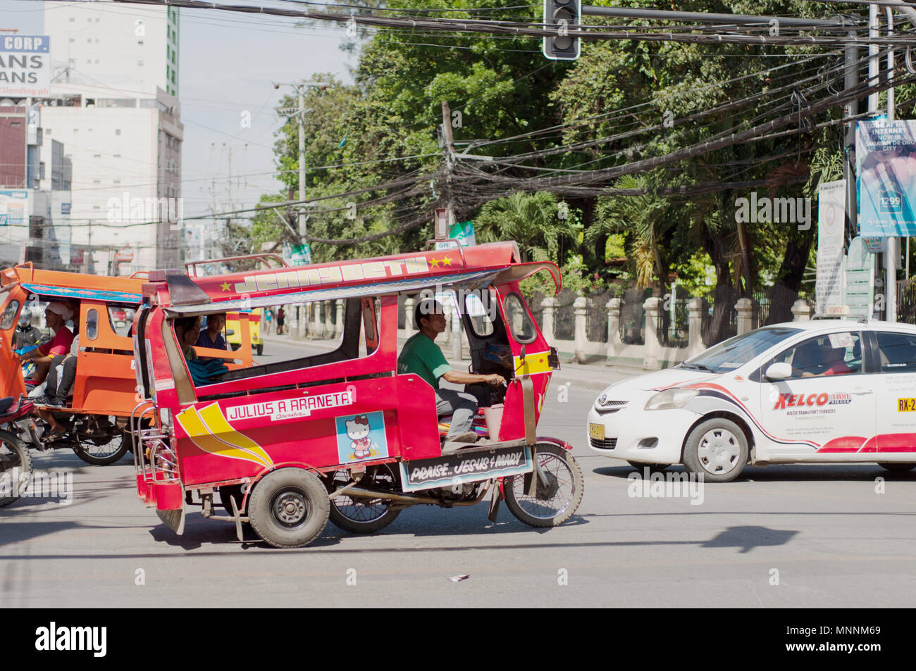 Motor Dreirad, Cagayan de Oro, Mindanao Stockfoto