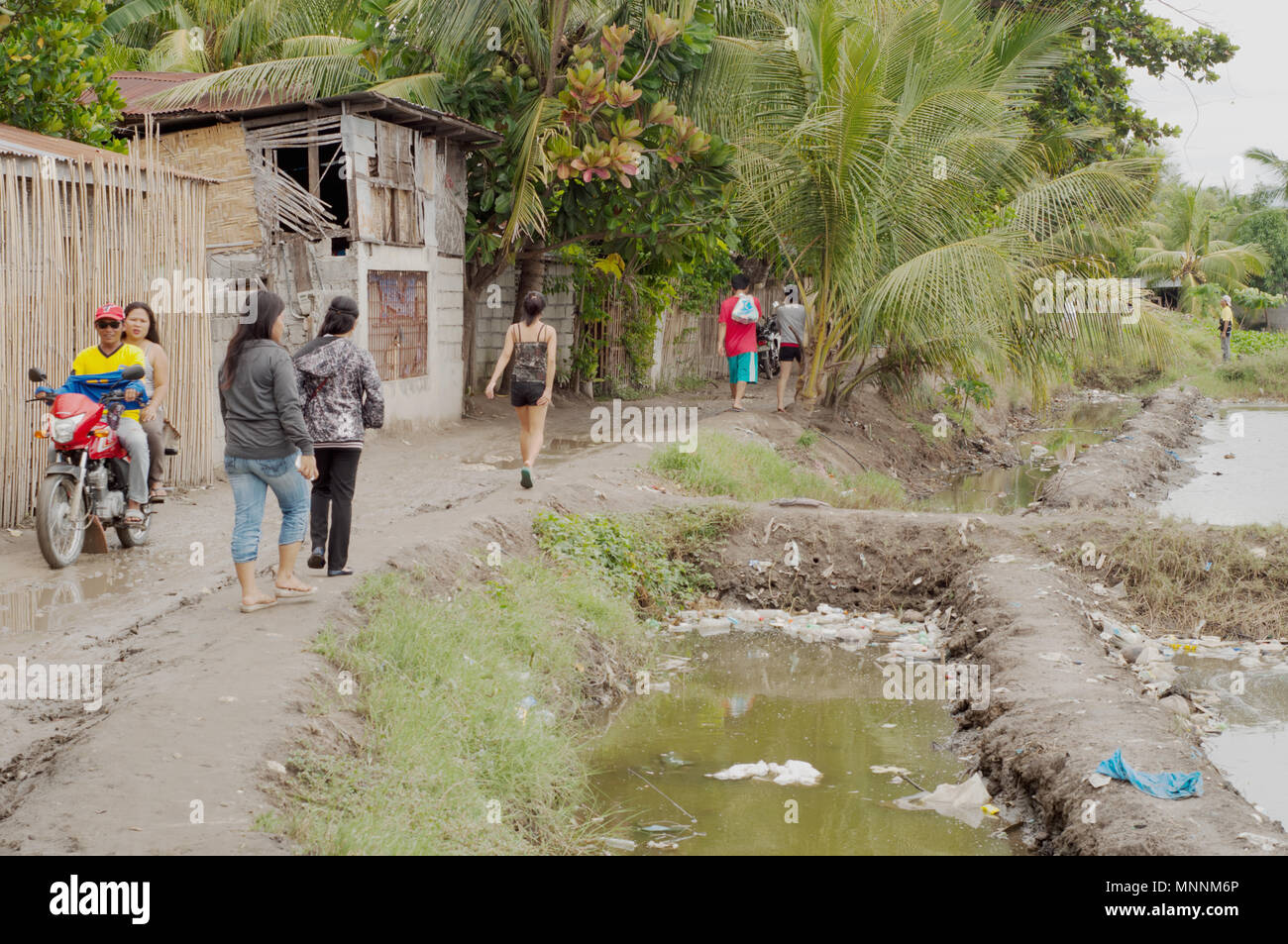 Dorf weg, Mindanao, Philippinen Stockfoto