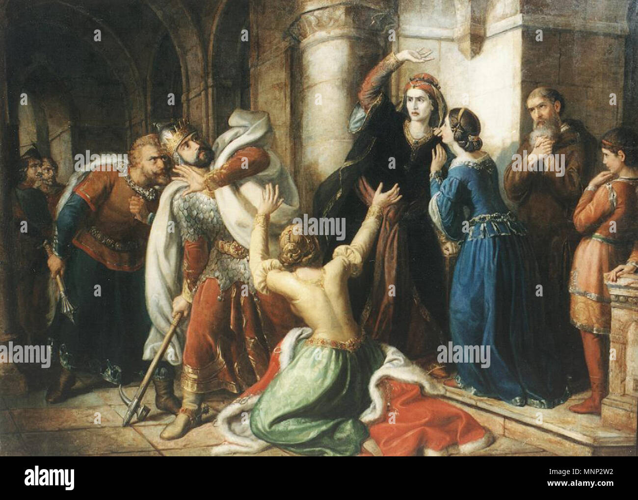 König Salomon wird von seiner Mutter 1857 verflucht. 947 Orlai - salamon Stockfoto