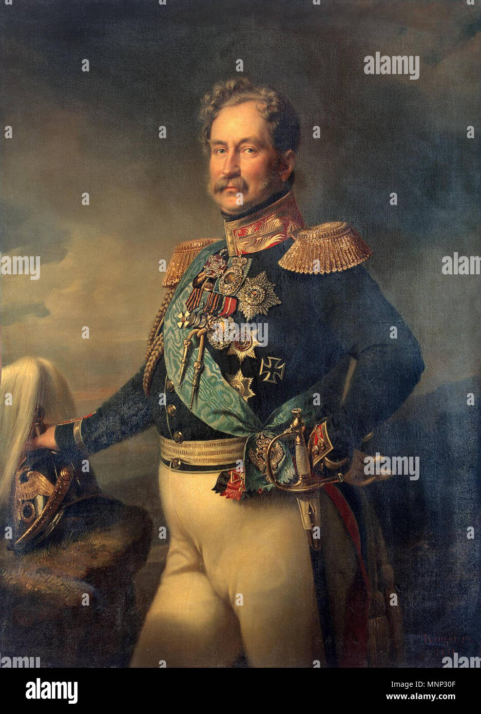. Englisch: Alexеу Fyodorovich Orlow (1787-1862), russischer General und Prime Minister. 1850. 947 Orlov ein F-von Kruger Stockfoto