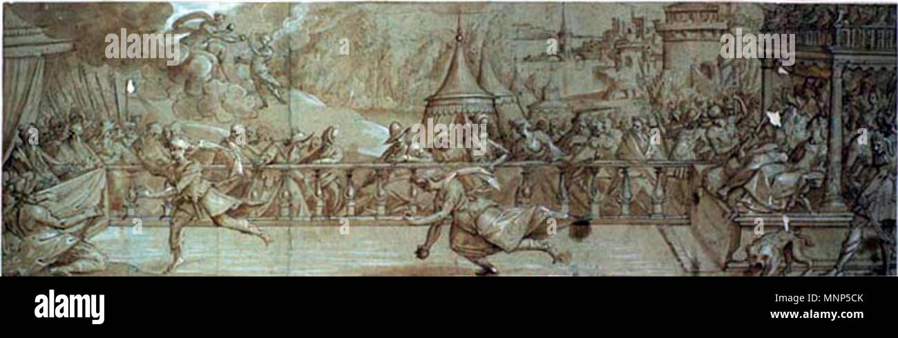 958 Paolo Veronese (Lope de Vega) - Atalanta e Hipomenes disputando eine Corrida Stockfoto
