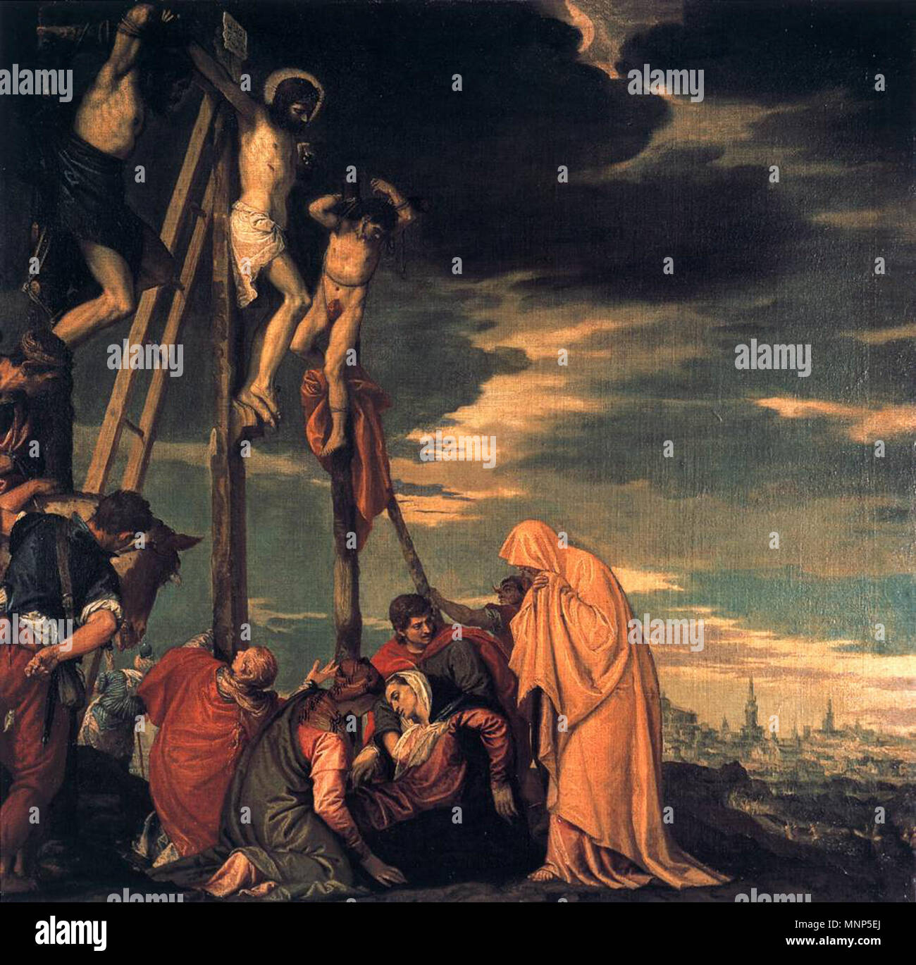 Kreuzigung circa 1582. 958 Paolo Veronese - Kreuzigung - WGA 24842 Stockfoto