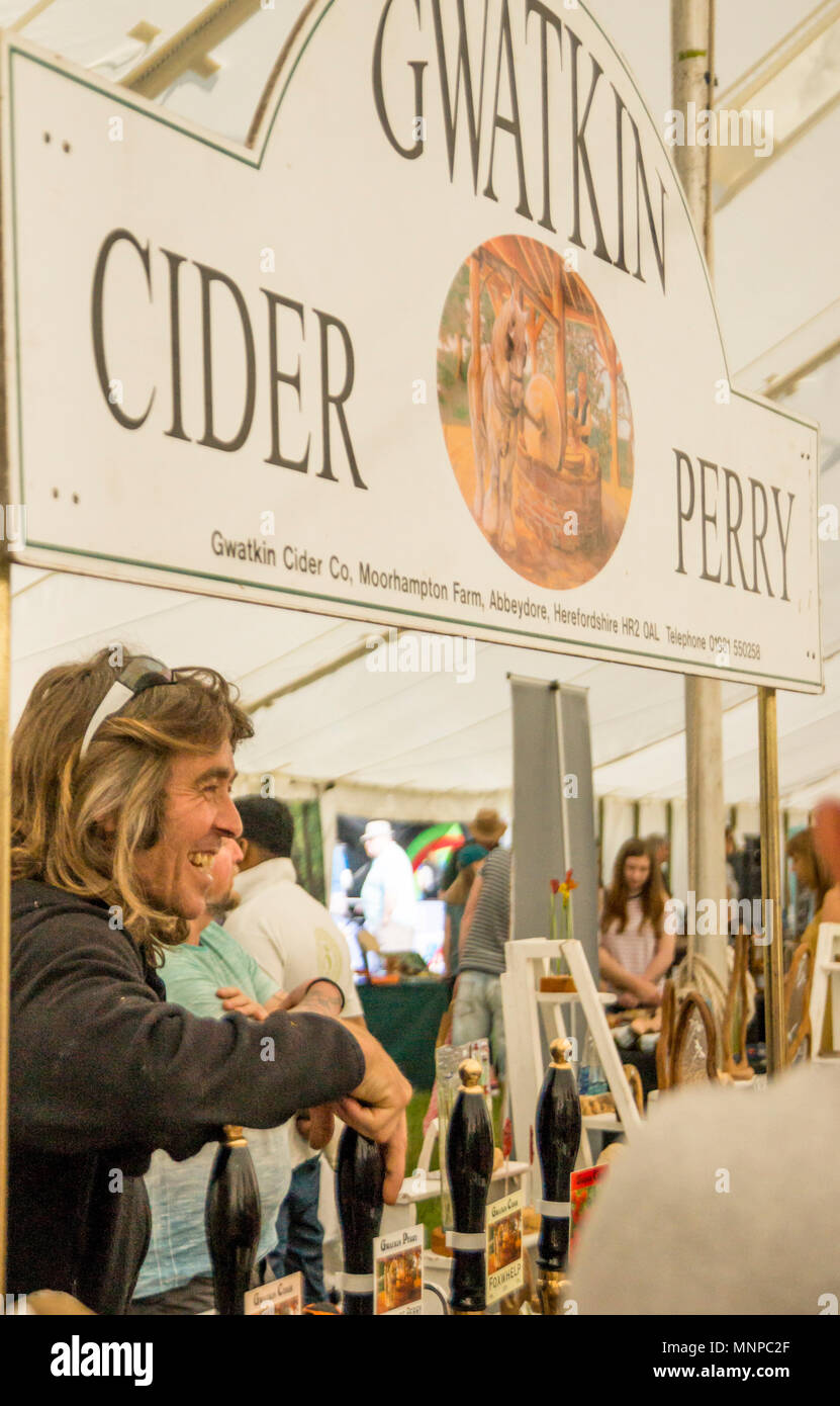 Bristol, UK, 19. Mai 2018. Der Süden glos Essen und Trinken Festival findet am 19. und 20. Mai auf der Bath und Bristol Science Park in der Nähe von Bristol. © Herr Standfast/Alamy Leben Nachrichten Zustimmung erteilt Stockfoto