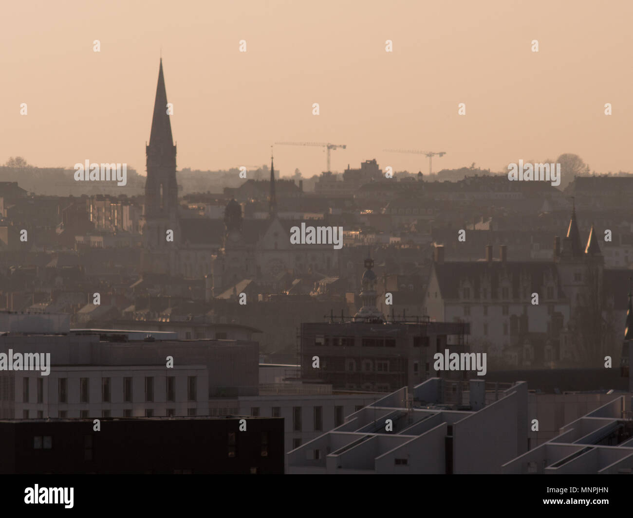 Stadtbild von Nantes (Frankreich) Stockfoto