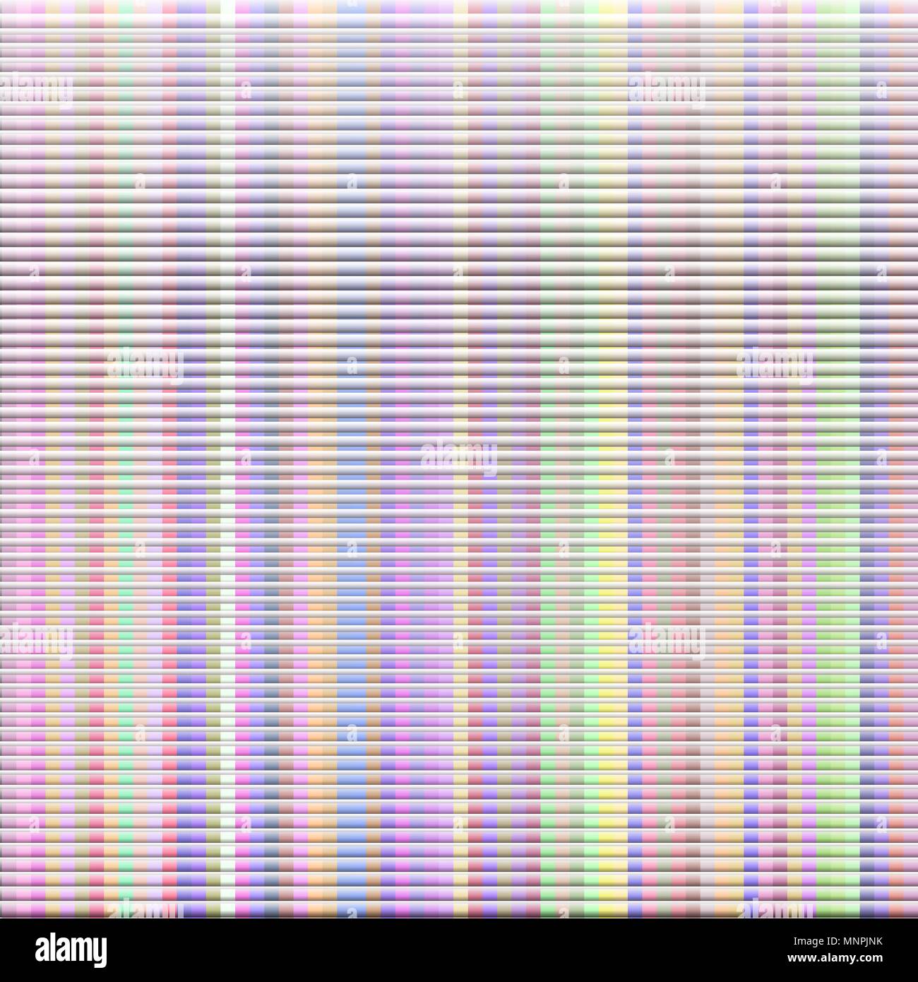 Rainbow Färbung Linien Stock Vektor