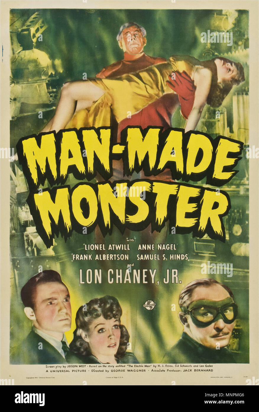 Atomic Monster man Monster - 1941 - Jahrgang Film Poster Stockfoto
