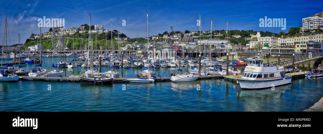 De - Devon: den malerischen Hafen und Stadt Torquay (HDR-Bild) Stockfoto
