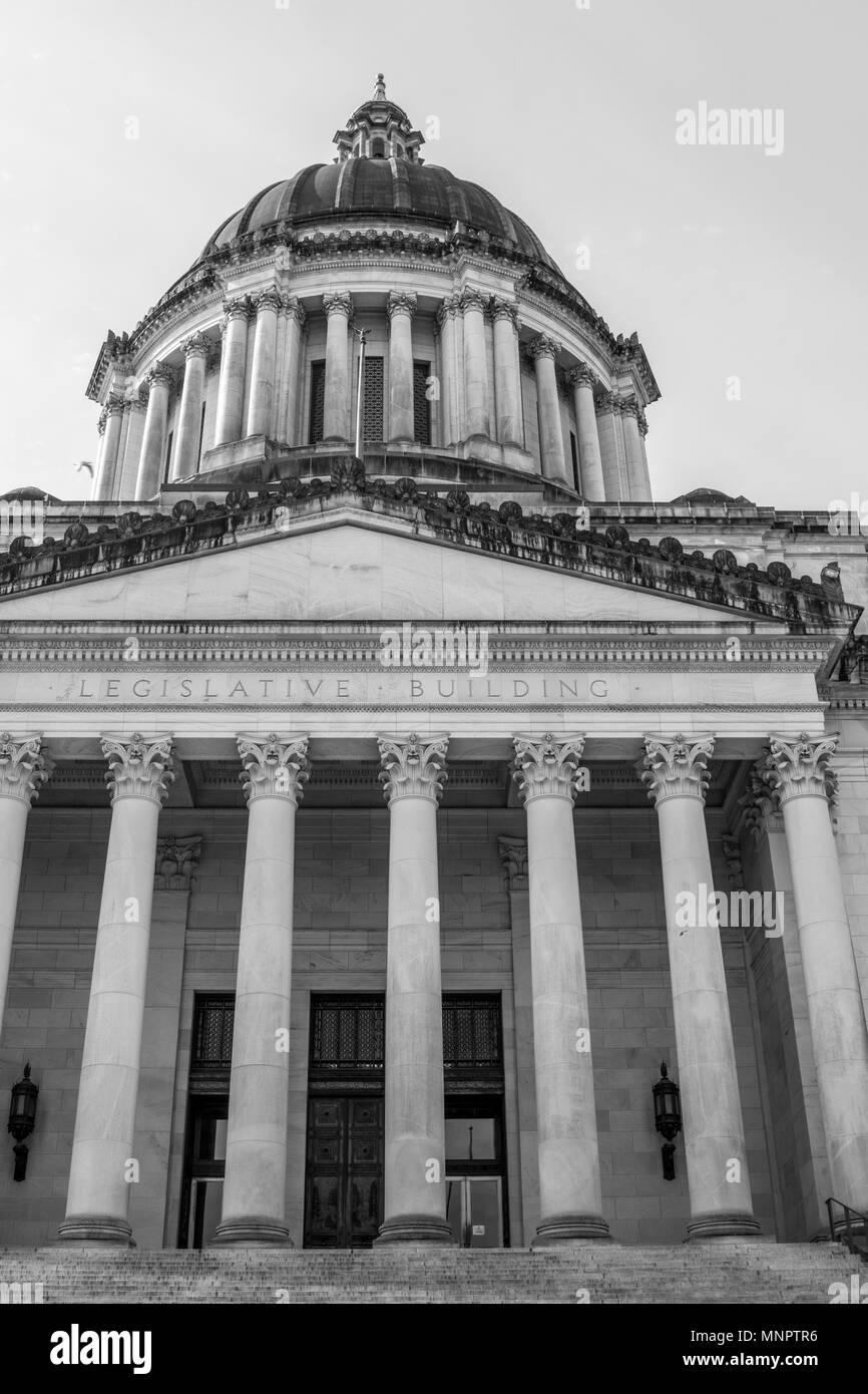Die Grand Washington State Capitol in Olympia, Washington. Stockfoto