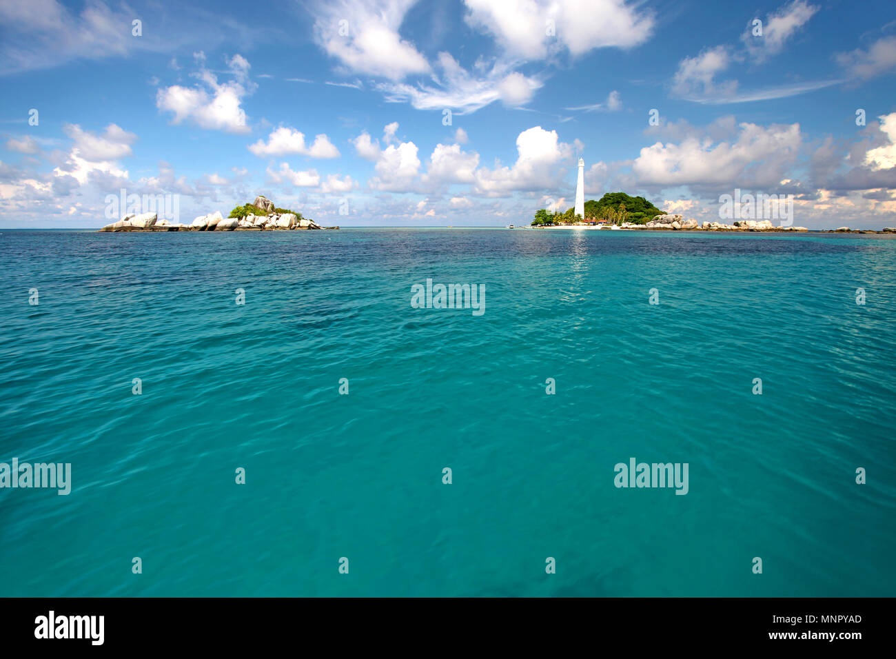 Lengkuas Insel Belitung in Indonesien Stockfoto