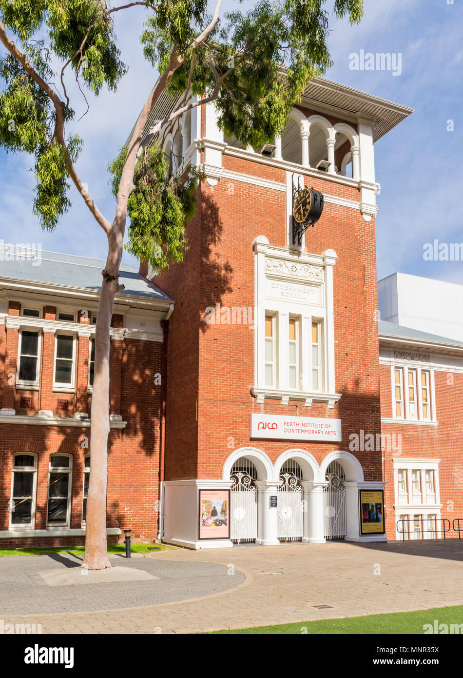 Perth Institut für Zeitgenössische Kunst in der alten Perth Central School Gebäude, Perth, Western Australia Stockfoto