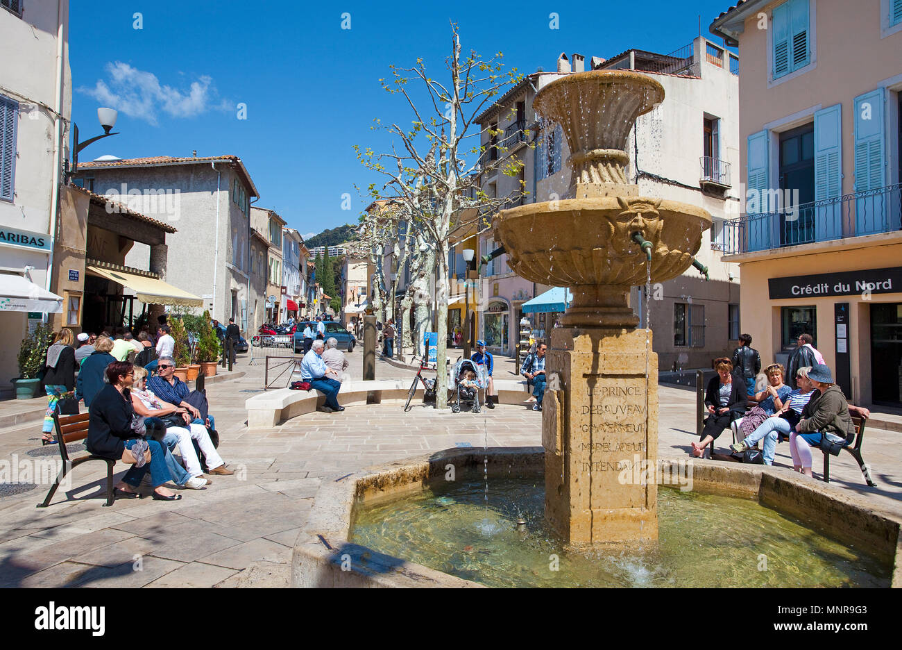 Auch im Zentrum von Cassis, Bouches-du-Rhône der Region Provence-Alpes-Côte d'Azur, Südfrankreich, Frankreich, Europa Stockfoto