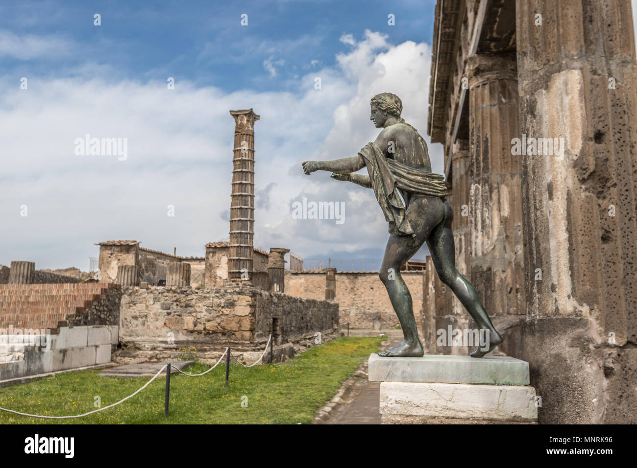 Ruinen von Pompeji in Italien Stockfoto