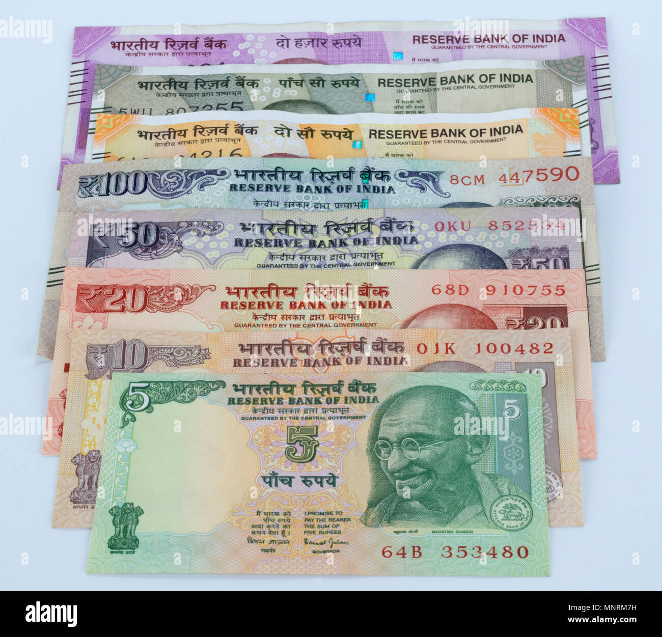 Währung Hinweis von Indien Stockfoto