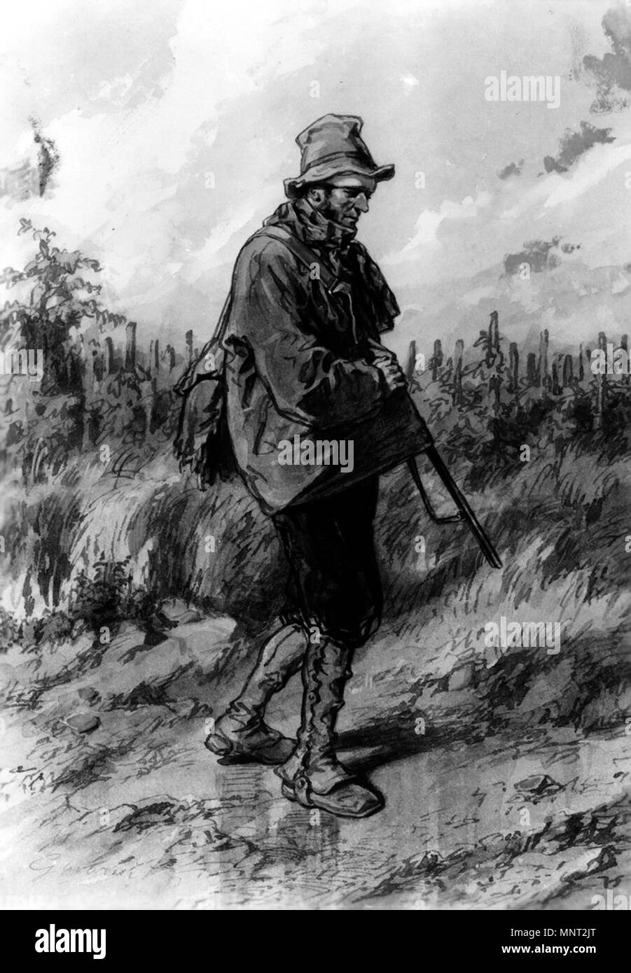 Paul Gavarni (Französisch, 1804-1866). Die "zwölf Monate: September", 1866 Aquarell und Tusche Waschen mit Graphit underdrawing auf Creme, dick, leicht strukturierte webte Papier. Walters Art Museum (37.1471): von William T. Walters, 1870 erworben. 37.1471 966 Paul Gavarni - Die zwölf Monate - September - Walters 371471 Stockfoto Paul Gavarni (Französisch, 1804-1866). Die "zwölf Monate: September", 1866 Aquarell und Tusche Waschen mit Graphit underdrawing auf Creme, dick, leicht strukturierte webte Papier. Walters Art Museum (37.1471): von William T. Walters, 1870 erworben. 37.1471 966 Paul Gavarni - Die zwölf Monate - September - Walters 371471 Stockfoto