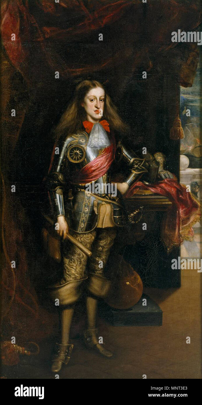Español: El Rey Carlos II, con armadura. Español: Retrato del Rey ... Español: El Rey Carlos II, con armadura. Español: Retrato del Rey ...