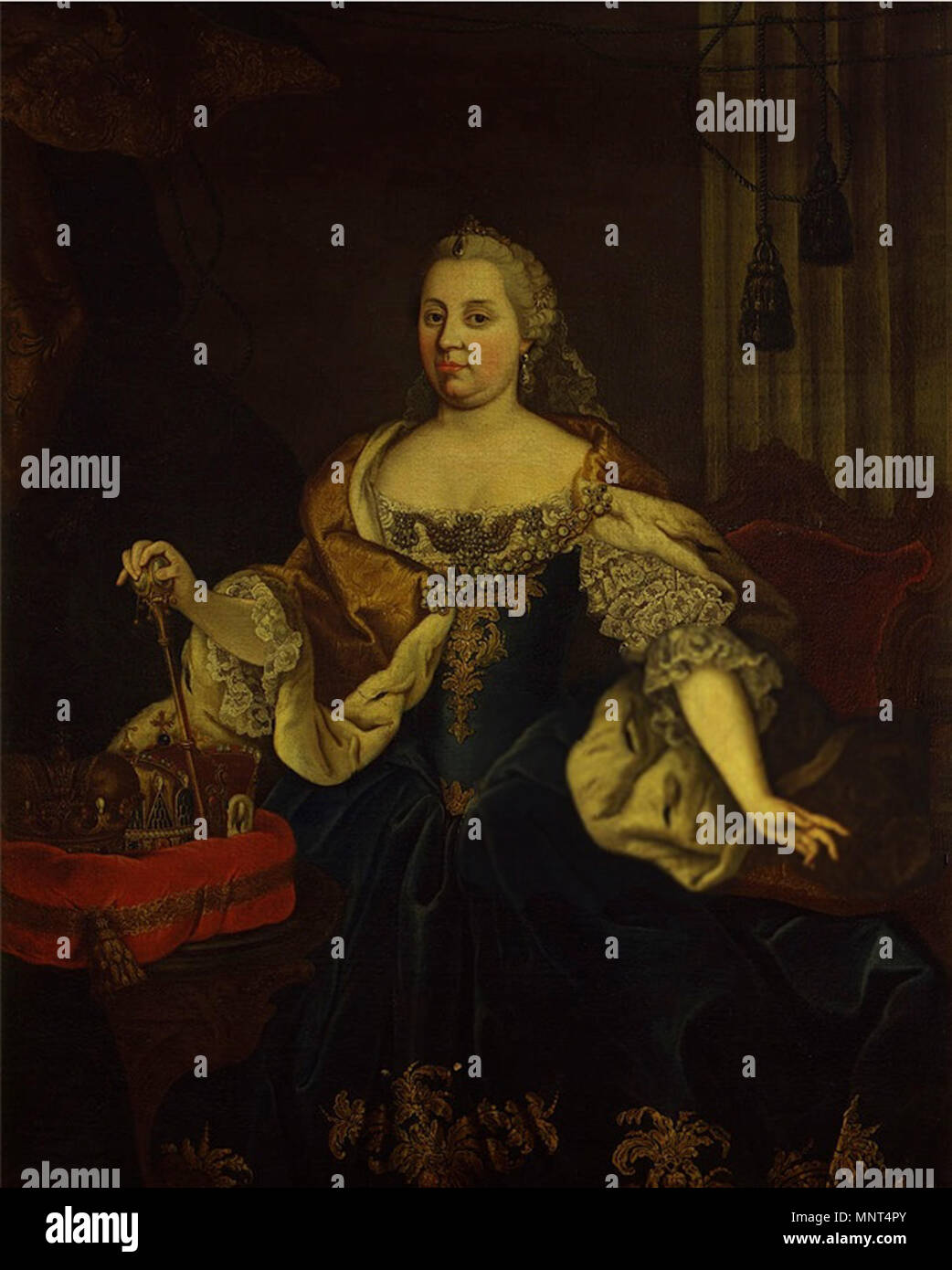 . Porträt von Kaiserin Maria Theresia von Österreich. ca. 1750-1770. 975 Pessina, Maria Theresia von Österreich zugeschrieben Stockfoto