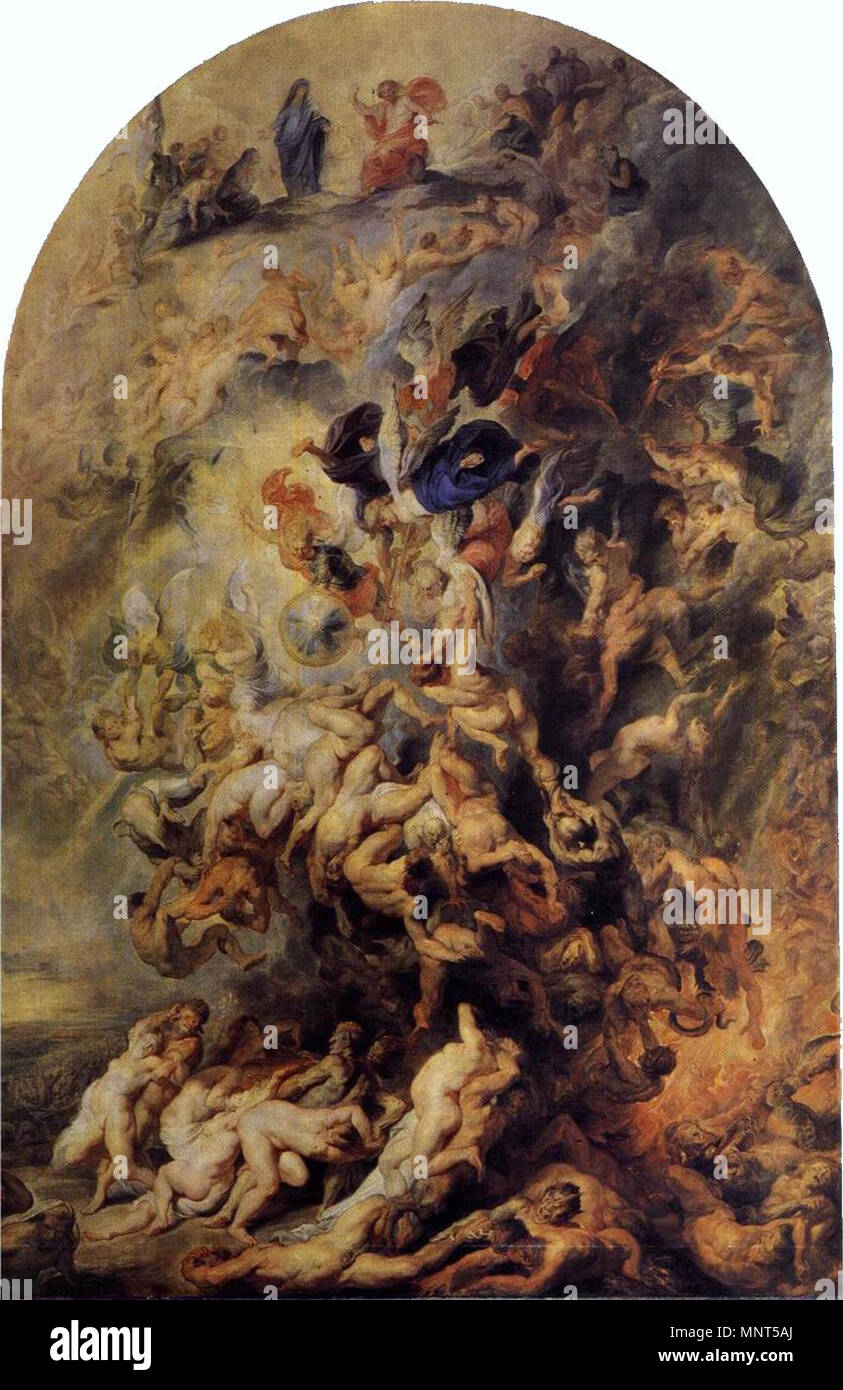 Kleine letzte Urteil der ersten Hälfte des 17. Jahrhunderts. 977 Peter Paul Rubens - Kleine letzte Urteil - WGA 20226 Stockfoto