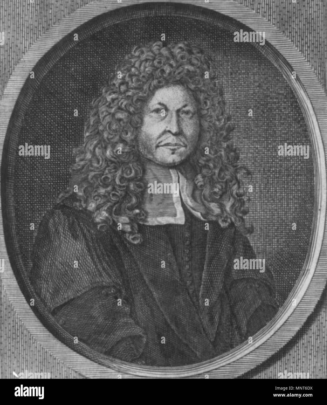 . Englisch: Ätzen von Philip Verheyen, Professor für Anatomie an der Universität von Leuven, 1691. Gegenüber Titelseite Verheyen des Corporis humani anatomia Français: Tiefdruck à l'eau-forte montrant un Portrait de Philip Verheyen professeur d'anatomie à l'Université de Louvain, 1691, Face à la page de titre de Corporis humani anatomia de Philip Verheyen. 1691. 981 Philip Verheyen 7/8 Stockfoto