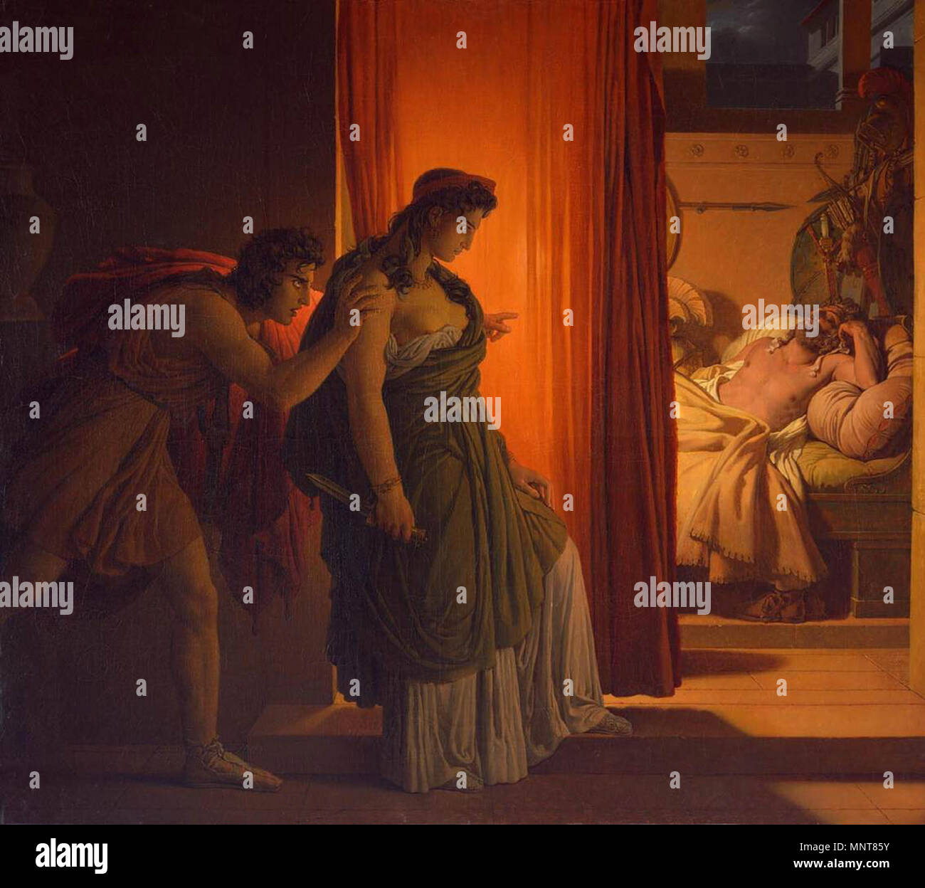 988 Pierre-Narcisse Guérin - Klytämnestra und Agamemnon, WGA10974 Stockfoto
