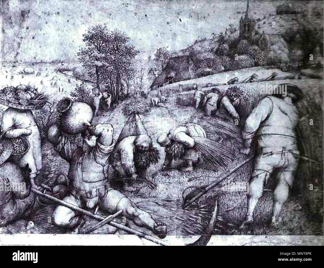 Die Jahreszeiten - Sommer 1568. 990 Pieter Bruegel der Ältere - Die Jahreszeiten - Sommer Stockfoto