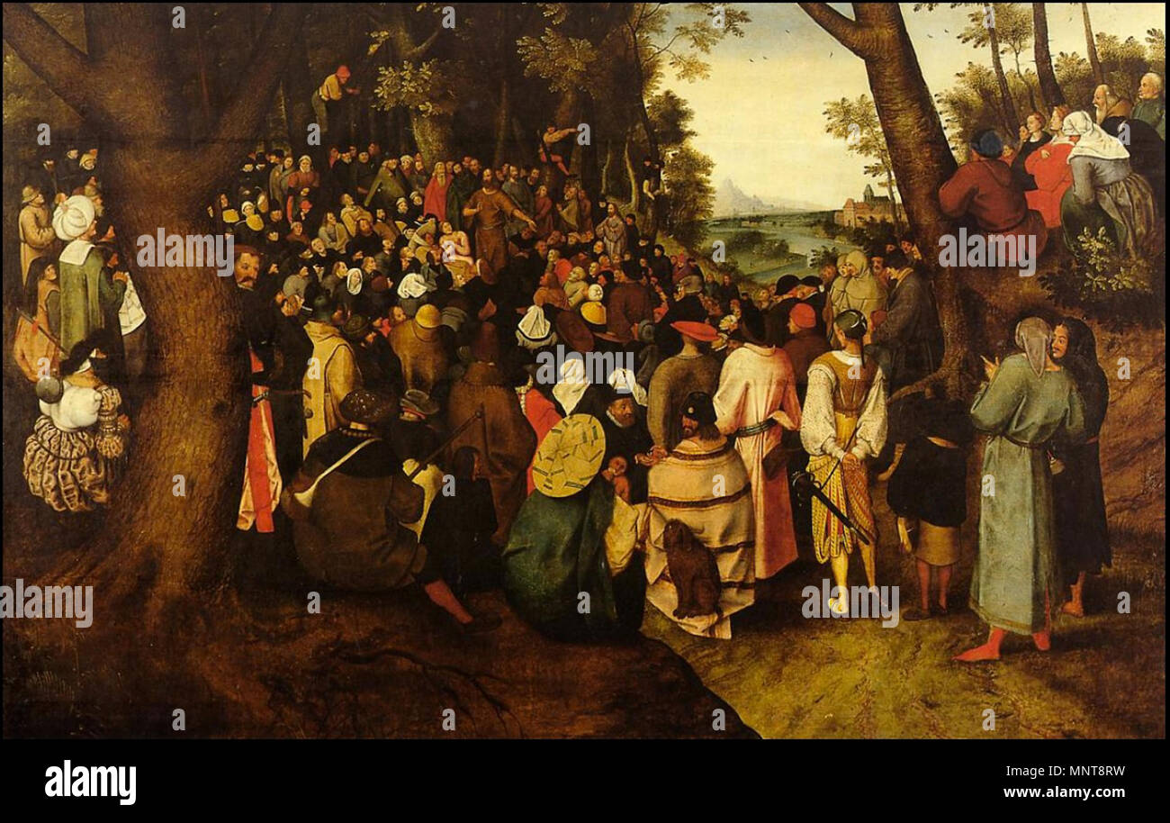 der hl johannes der taufer predigte 1601 pieter brueghel der jungere 1564 1638 alternative namen pieter brueghel der jungere pieter verkaufte seine tochter ii pieter breughel ii pieter bruegel ii die holle