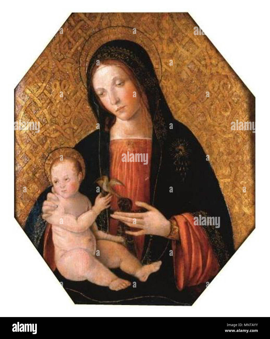 999 Pinturicchio - La Virgen con el Niño, C. 1492-95 Stockfoto
