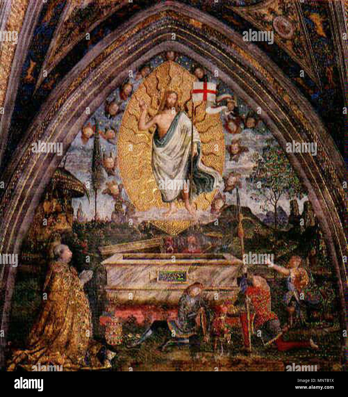 Die Auferstehung der zweiten Hälfte des 15. Jahrhunderts. 999 Pinturicchio - Die Auferstehung - WGA 17810 Stockfoto