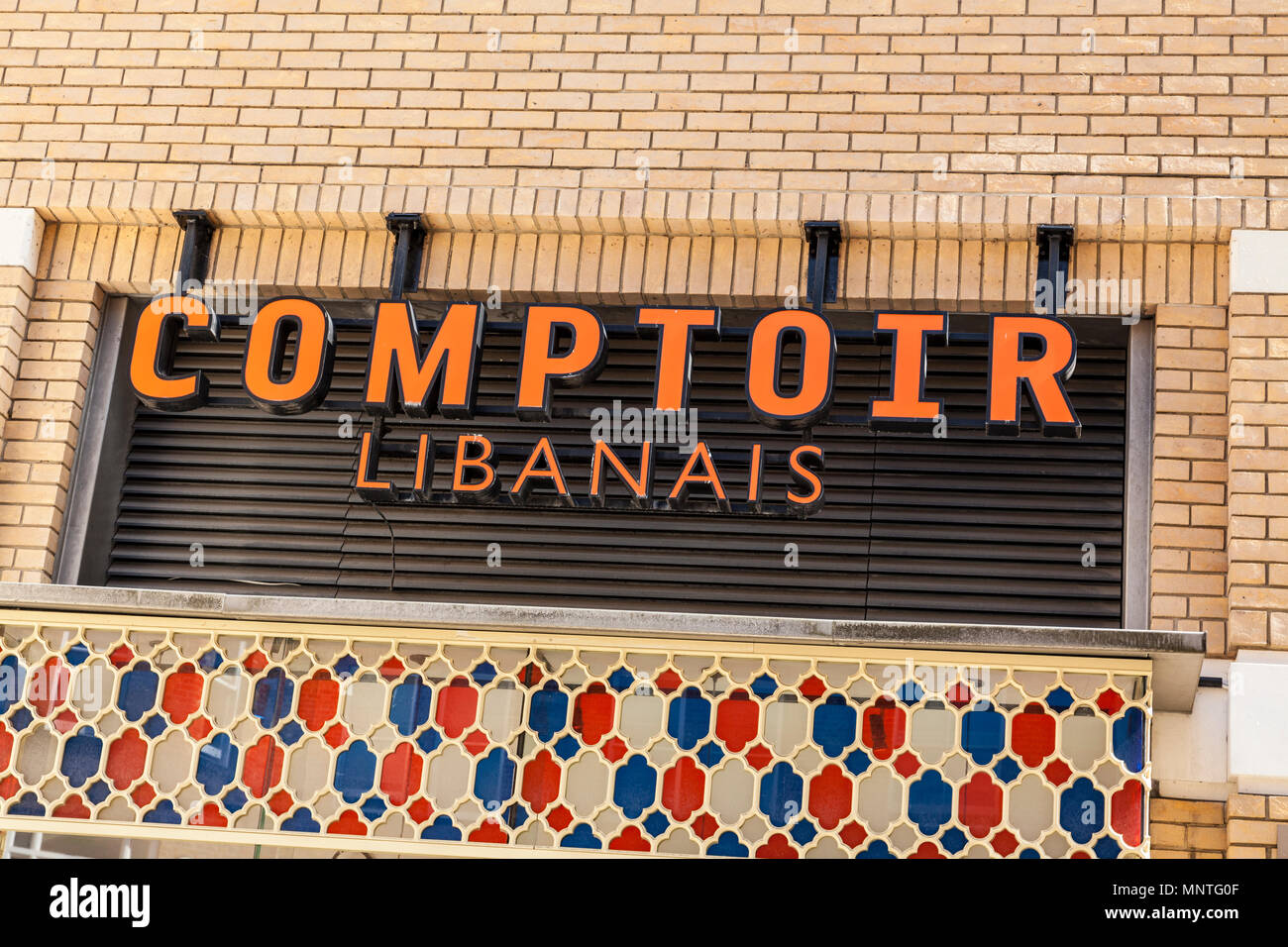 Comptoir Libanais, libanesisches Restaurant in Chelsea, London Stockfoto