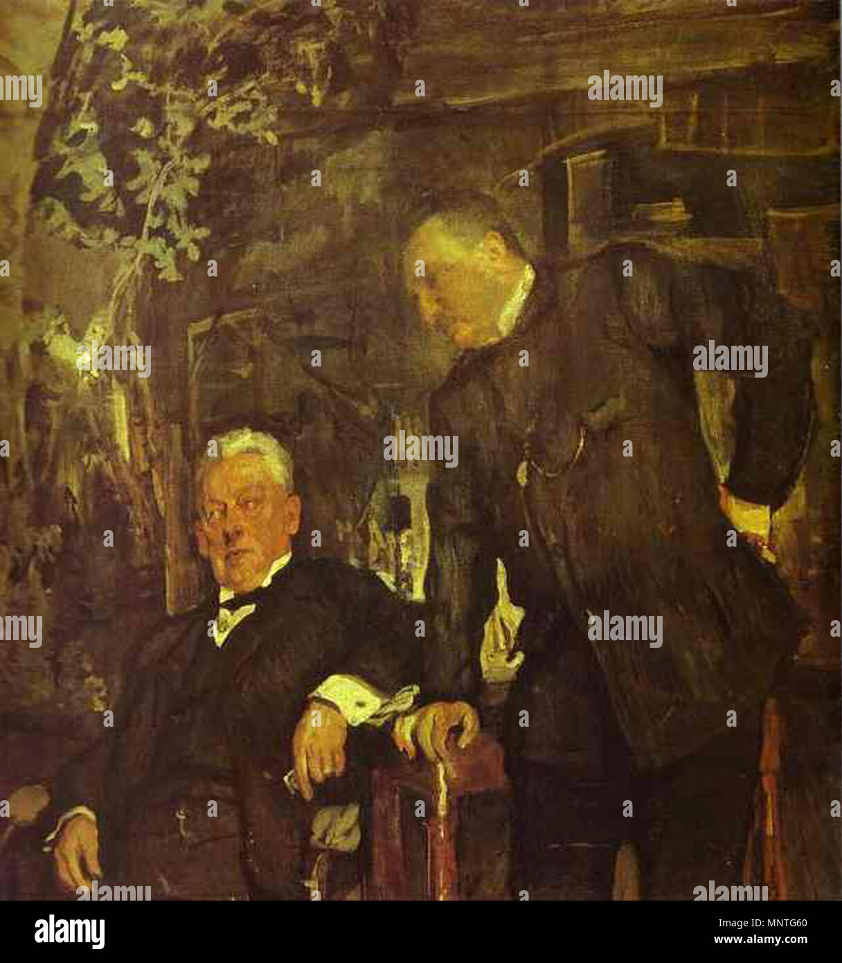 . Portrait von Alexander Lensky und Alexander Yuzhin. 1908. Öl auf Leinwand. Die Tretjakow-galerie, Moskau, Russland Valentin Serov (1865-1911) Russische Alternative Namen: Валентин Александрович Серов Beschreibung russische Maler Geburtsdatum / Tod 19. Januar 1865 (7. Januar 1865 im Julianischen Kalender) 22. November 1911 (5. Dezember 1911 im Julianischen Kalender) Ort der Geburt / Todes Sankt Petersburg Moskau Arbeitsort Niederlande (1885), Belgien (1885), Deutschland (1855); Italien (1887); Paris (1889); Italien (1904); Griechenland (1907), Italien (1910), Paris (1910), München (1872 - 1873); Paris (1874 - 187 Stockfoto