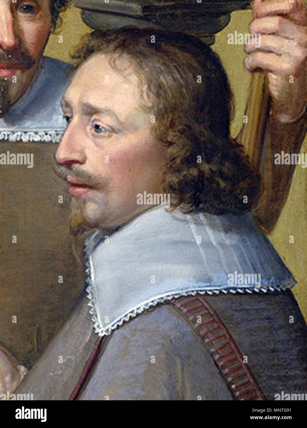 . Detail der Rat der Stadt Den Haag überlegend den Wiederaufbau der Sebastiaansdoelen mit einem Porträt von Arent van - gravesande. 1636. Jan van Ravesteyn (1572-1657) Alternative Namen Jan Antonisz. van Ravesteyn, Jan Antonisz. van Ravesteijn, Jan van Ravesteijn, Joan van Ravestein, Johan van Ravestein, Johannes Ravestein, Jan Anthonie van Ravesteyn, Jan Anthonisz van Ravesteyn Beschreibung niederländische Maler und Zeichner Geburtsdatum / Tod ca. 1572 vom 21. Juni 1657 (unterirdisch) Ort der Geburt / Tod Den Haag Den Haag Arbeit Periode von 1597 bis 1657 arbeiten Ort Delft, Stockfoto