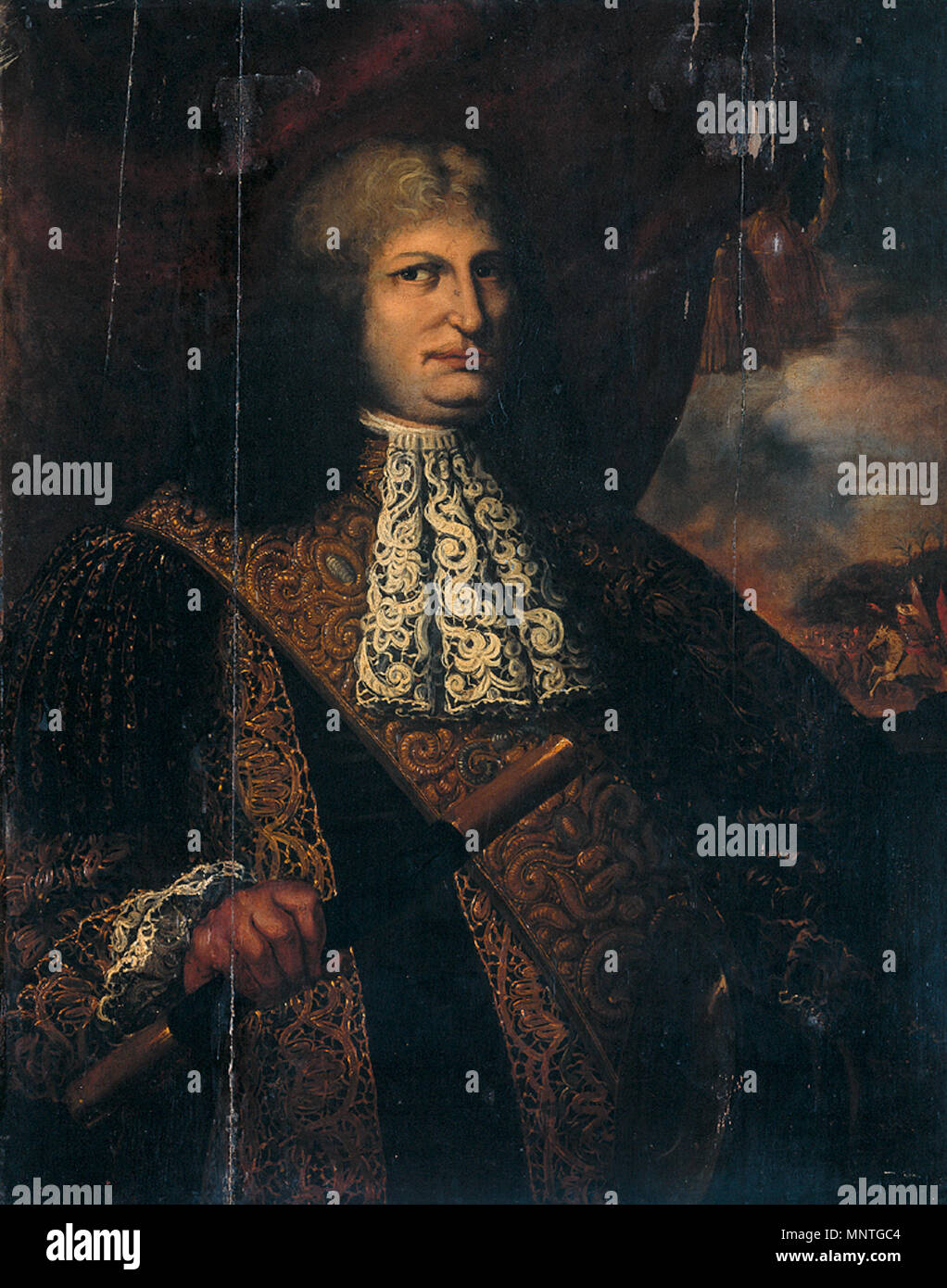 Cornelis Speelman (1628-84). Gouverneur - Allgemein (1681-84). Portrait von Cornelis Speelman, Generalgouverneur von Niederländisch-ostindien von 1681 bis 1684. Teil der Gouverneure - allgemeine Reihe. zwischen 1680 und 1700. 1018 Portrait von Cornelis Speelman 001 Stockfoto