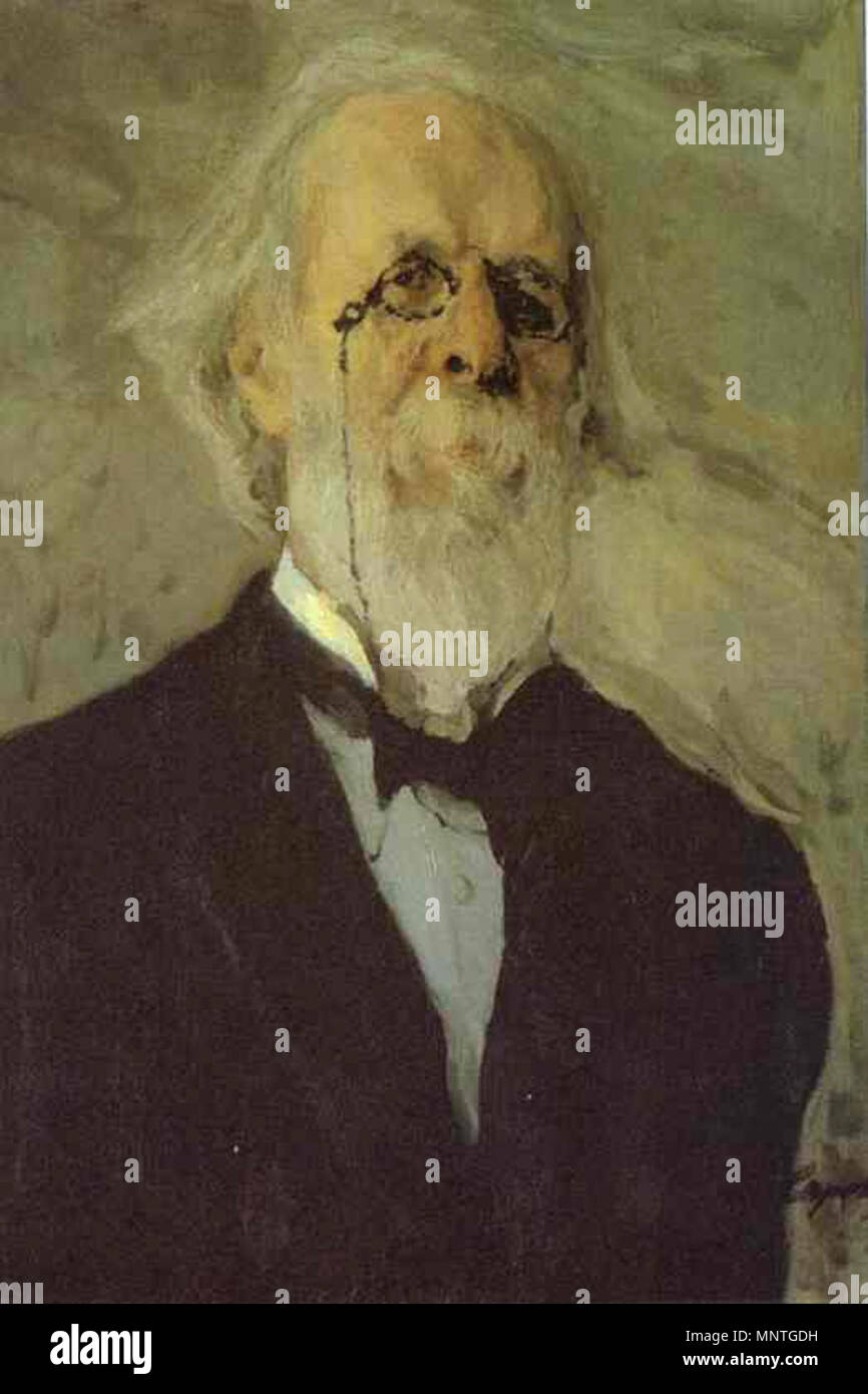 . Portrait von Dmitry Stasov. 1908. Öl auf Leinwand. Das Russische Museum, St. Petersburg, Russland. . Valentin Serov (1865-1911) Russische Alternative Namen: Валентин Александрович Серов Beschreibung russische Maler Geburtsdatum / Tod 19. Januar 1865 (7. Januar 1865 im Julianischen Kalender) 22. November 1911 (5. Dezember 1911 im Julianischen Kalender) Ort der Geburt / Todes Sankt Petersburg Moskau Arbeitsort Niederlande (1885), Belgien (1885), Deutschland (1855); Italien (1887); Paris (1889); Italien (1904); Griechenland (1907), Italien (1910), Paris (1910), München (1872 - 1873); Paris (1874 - 1875), Moskau (1878 - Stockfoto