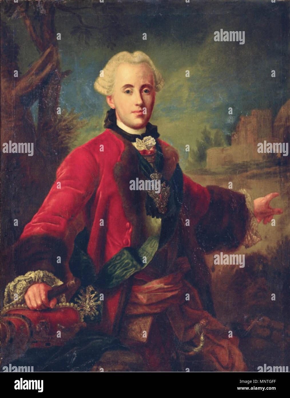 Englisch: Porträt von Friedrich August I., König von Sachsen (1750-1827 ...