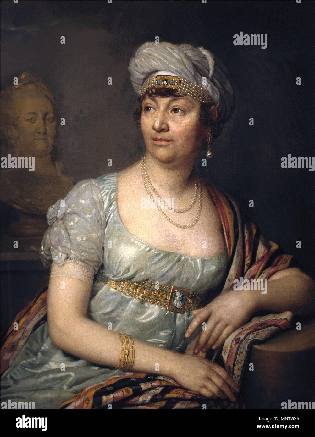Портрет Анны Луизы Жермены де Сталь (?) 839 Madame de Staël Vladimir Borovikovsky Stockfoto