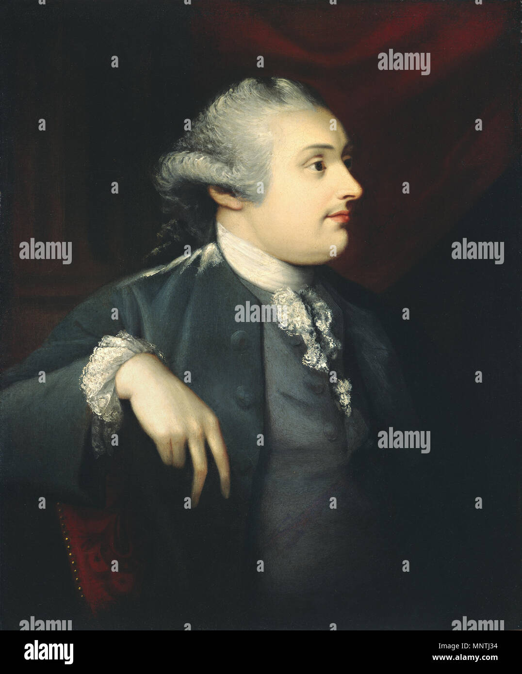 Matthäus Pratt (American, 1734-1805), William Henry Cavendish Bentinck, 3. Herzog von Portland, C. 1774, Öl auf Leinwand, Geschenk von Clarence Van Dyke Tiers Portrait von William Henry Cavendish Bentinck, 3. Herzog von Portland (1738-1809) circa 1774. 1026 01 - Bentinck William Henry Cavendish, 3. Herzog von Portland c 1774 Stockfoto