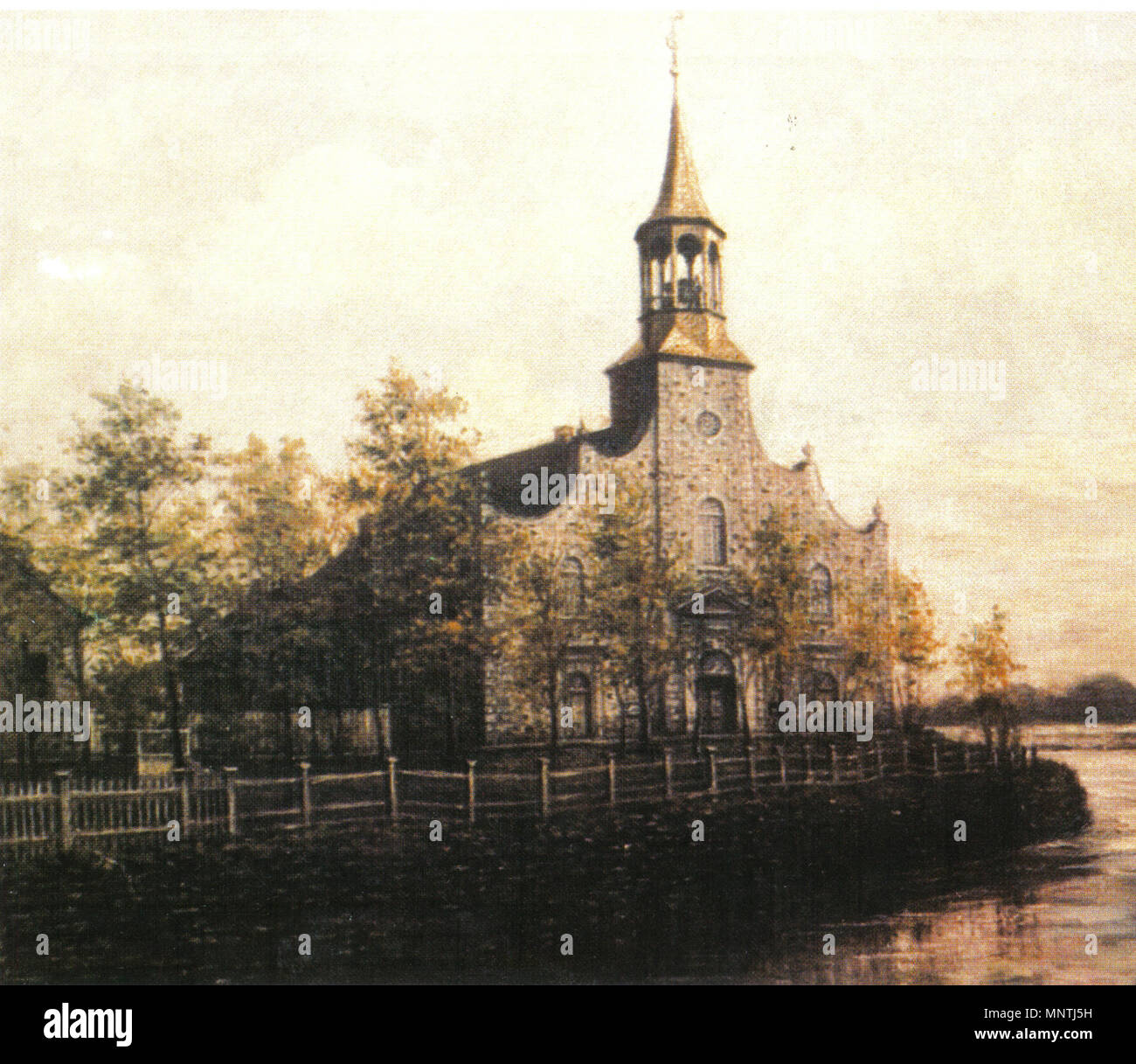 1026 Première église Saint-Louis-de-France-de-Terrebonne (1734) Stockfoto