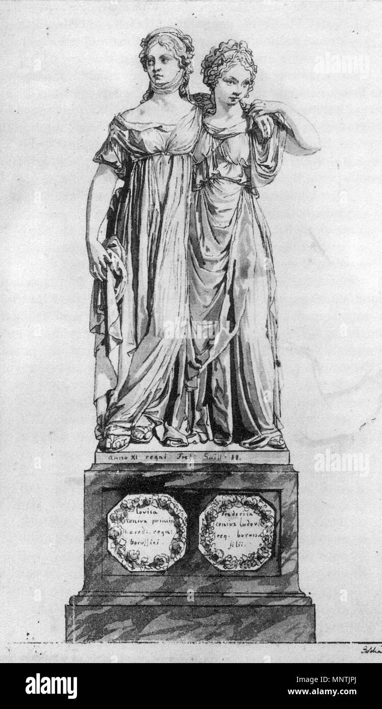 . Englisch: Prinzessin Luise von Mecklenburg-Strelitz, ihrer Schwester Friederike. Feder und Tinte Zeichnung von Johann Gottfried Schadow, 1795/96. English: Prinzessin Luise von Mecklenburg-Strelitz und ihre Schwester Friederike. Federzeichnung von Johann Gottfried Schadow, 1795/96. 1795/96. Johann Gottfried Schadow (1764 - 1850) Beschreibung Deutsche Bildhauer, Maler und Grafiker Geburtsdatum / Tod 20. Mai 1764 vom 27. Januar 1850 Ort der Geburt / Tod Berlin Berlin Standort Berlin Authority control: Q 51989VIAF: 27170885 ISNI: 0000 0001 2125 3232 ULAN: 500020339 LCCN: n 83006938 WGA: SC Stockfoto