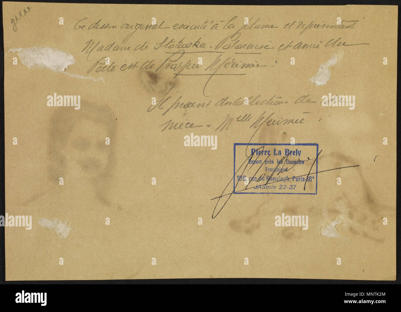 TL. 2009.8.12 1031 Prosper Mérimée - ein Pferd und eine Frau - Walters 372797 - Zurück Stockfoto