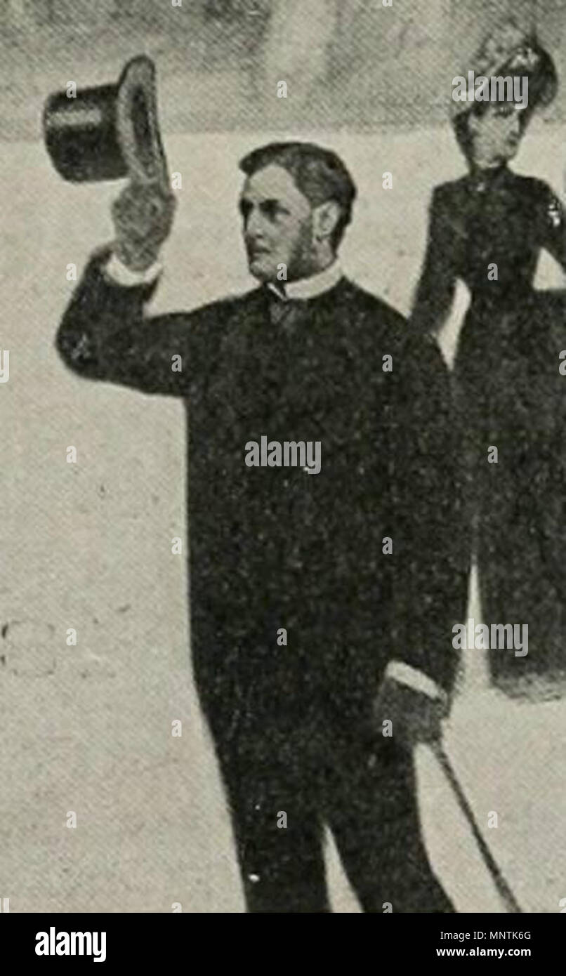 . Baron de Soubeyran. Détail d'une Série de Photographies Du panorama Le'Tout-Paris" par Charles Castellani et présenté lors de l'exposition universelle de 1889 Peint. 1889. 1133 Soubeyran Stockfoto