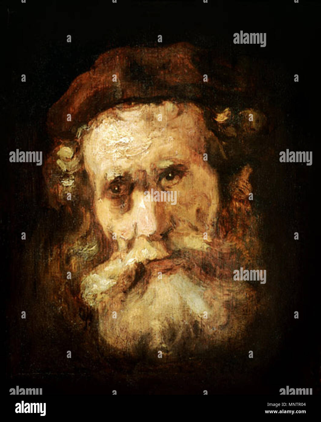 1049 Rembrandt - Kopf eines alten Mannes - Musée Bonnat Stockfoto