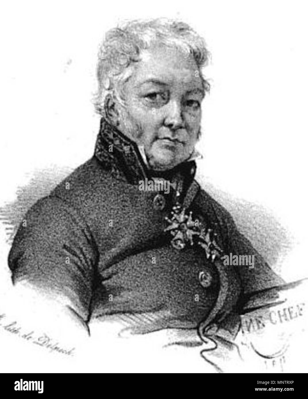 1053 René-Nicolas Dufriche, Baron Desgenettes Stockfoto