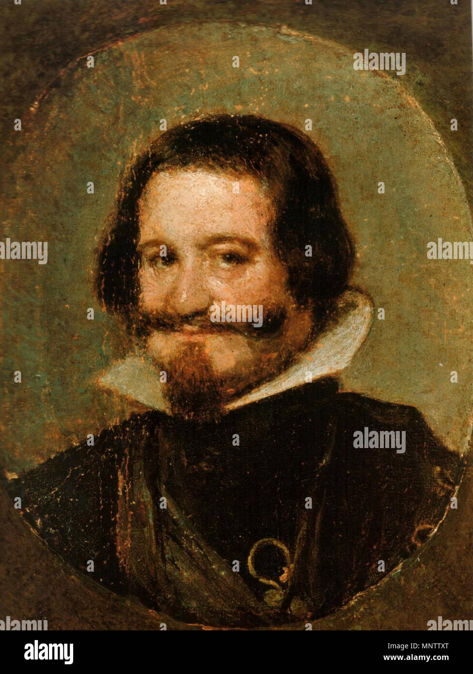 1057-Retrato del Conde Duque de Olivares, Öl auf Kupfer, von Diego Velázquez Stockfoto