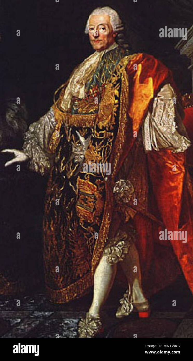 Portrait von Duc de Richelieu (1696-1788) 18. 1061 Richelieu von Roslin Stockfoto